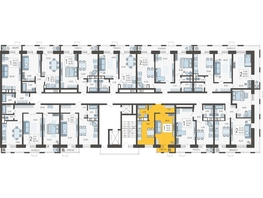 Продается 1-комнатная квартира ЖК Небо, литера 5, 42.1 м², 7929980 рублей