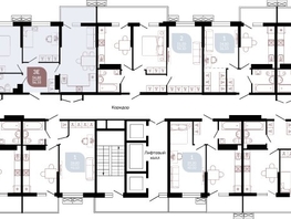 Продается 2-комнатная квартира ЖК Отражение, 1 очередь литера 1, 57.7 м², 6196980 рублей