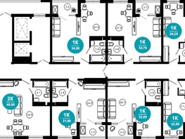Продается 1-комнатная квартира АО Нескучный сад, корпус 1, 31.6 м², 31230280 рублей