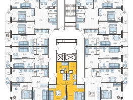 Продается 2-комнатная квартира ЖК Зеленодар, литера 6, 58  м², 7204950 рублей