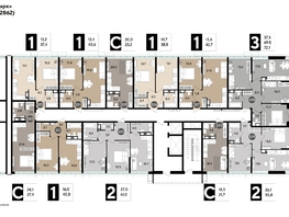 Продается 2-комнатная квартира ЖК DOGMA PARK (Догма парк), литера 17, 58.3 м², 9170590 рублей
