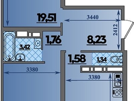 Продается 2-комнатная квартира ЖК Город у моря, литера 8, 67.33  м², 9857112 рублей