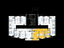 Продается 2-комнатная квартира ЖК Смородина, литера 17, 57.78 м², 7413174 рублей