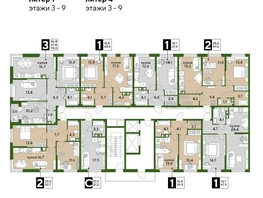 Продается 2-комнатная квартира ЖК DOGMA PARK (Догма парк), литера 1, 59  м², 9003400 рублей