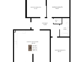 Продается 3-комнатная квартира ЖК Сердце, 126.1 м², 52962000 рублей