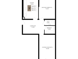 Продается 2-комнатная квартира ЖК Сердце, 66.15 м², 28113750 рублей