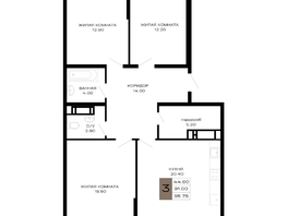 Продается 3-комнатная квартира ЖК Сердце, 95.75  м², 35427500 рублей