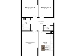 Продается 3-комнатная квартира ЖК Сердце, 82.6 м², 34692000 рублей