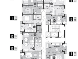 Продается 2-комнатная квартира ЖК Парк Победы 2, литера 6, 70.6 м², 9615720 рублей