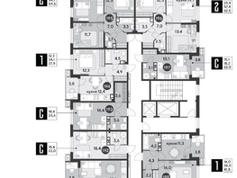 Продается 1-комнатная квартира ЖК Парк Победы 2, литера 6, 41.8 м², 6742340 рублей