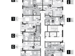 Продается 1-комнатная квартира ЖК Парк Победы 2, литера 6, 41 м², 6428800 рублей