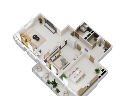 Продается 2-комнатная квартира ЖК Золотой Берег, литер 1, 101.72 м², 17394120 рублей