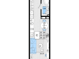 Продается ЖК Резиденция морей, корпус В, 29.22 м², 7933230 рублей