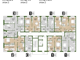 Продается 2-комнатная квартира ЖК DOGMA PARK (Догма парк), литера 11, 59.9  м², 9104800 рублей