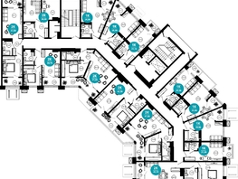 Продается 2-комнатная квартира АО Нескучный сад, корпус 1, 34.4 м², 33858850 рублей