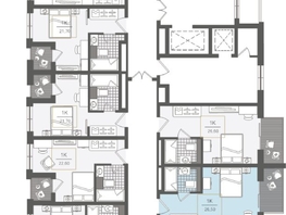 Продается 1-комнатная квартира ЖК Нескучный сад, корпус 2, 26.5  м², 33883800 рублей