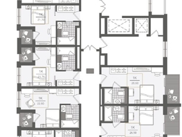 Продается 1-комнатная квартира ЖК Нескучный сад, корпус 2, 23.9  м², 37309020 рублей