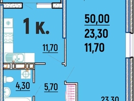 Продается 1-комнатная квартира ЖК Клубный дом Агой, 50 м², 11250000 рублей