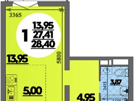 Продается Студия ЖК Город у моря, литера 22, 28.4  м², 6406000 рублей