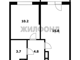 Продается 1-комнатная квартира Героя Пешкова ул, 37 м², 5840000 рублей
