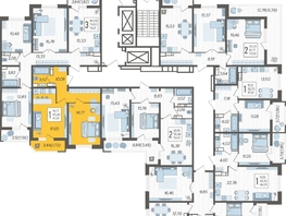 Продается 1-комнатная квартира ЖК Ural (Урал), 47.14 м², 7829954 рублей