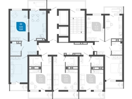 Продается 2-комнатная квартира ЖК Облака-2, блок секция 4-8, 57  м², 9592000 рублей