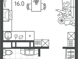Продается Студия ЖК Все Свои VIP, литера 4, 26.35 м², 7246250 рублей