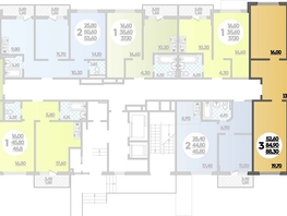Продается 3-комнатная квартира ЖК Парк у дома, литера 8.3, 88.3  м², 13403940 рублей