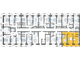 Продается 2-комнатная квартира ЖК Небо, литера 3, 66.7  м², 10427340 рублей