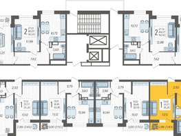 Продается 1-комнатная квартира ЖК Смородина, литера 12, 35.2  м², 5800960 рублей