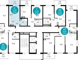 Продается 1-комнатная квартира ЖК Лестория, дом 5, 20.8 м², 10108800 рублей