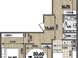 Продается 3-комнатная квартира ЖК Горгиппия, литера 2, 87.7  м², 14312750 рублей