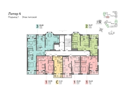 Продается 1-комнатная квартира ЖК Теплые края, литер 4, 39.1  м&sup2;, 5786800 рублей