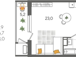 Продается Студия ЖК Рекорд 2, литера 5, 31.9  м², 7426320 рублей