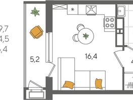 Продается Студия ЖК Рекорд 2, литера 5, 29.7  м², 6730020 рублей