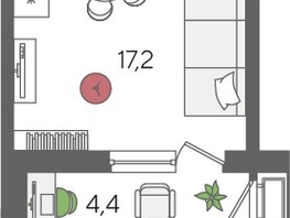 Продается Студия ЖК Рекорд 2, литера 1, 28.4  м², 7040360 рублей