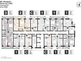 Продается 3-комнатная квартира ЖК Рекорд 2, литера 1, 99.6  м&sup2;, 19910040 рублей
