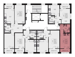 Продается Студия ЖК Самолет, литера 55, 21.42  м&sup2;, 3214000 рублей