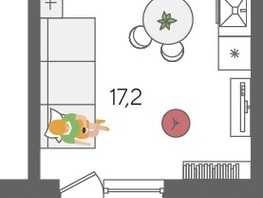 Продается Студия ЖК Рекорд 2, литера 2, 28.2  м², 7010520 рублей