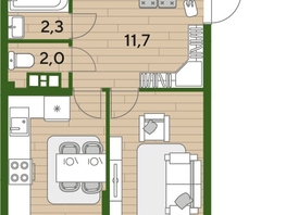 Продается 3-комнатная квартира ЖК DOGMA PARK (Догма парк), литера 21, 76  м², 10928800 рублей