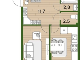Продается 3-комнатная квартира ЖК DOGMA PARK (Догма парк), литера 22, 76.5  м², 10778850 рублей