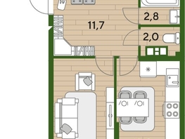 Продается 3-комнатная квартира ЖК DOGMA PARK (Догма парк), литера 22, 75.8  м², 10907620 рублей