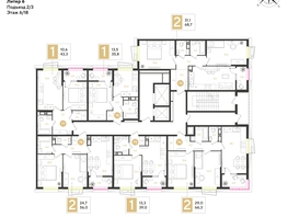 Продается 2-комнатная квартира ЖК РИДЗ, литер 6, 68.7  м&sup2;, 10552320 рублей