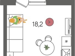 Продается Студия ЖК Рекорд 2, литера 5, 29.6  м&sup2;, 7660480 рублей