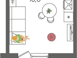 Продается Студия ЖК Рекорд 2, литера 5, 29.2  м², 7008000 рублей