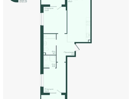 Продается 2-комнатная квартира ЖК Ботаника, литер 1.1, 60.8  м&sup2;, 8852480 рублей