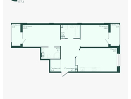 Продается 2-комнатная квартира ЖК Ботаника, литер 1.1, 69.2  м&sup2;, 10103200 рублей