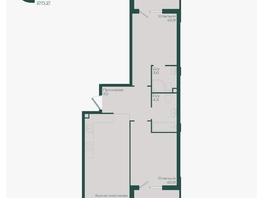 Продается 2-комнатная квартира ЖК Ботаника, литер 1.1, 62  м&sup2;, 9027200 рублей