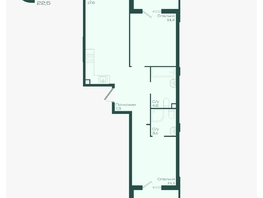Продается 2-комнатная квартира ЖК Ботаника, литер 1.2, 59.2  м&sup2;, 8560320 рублей