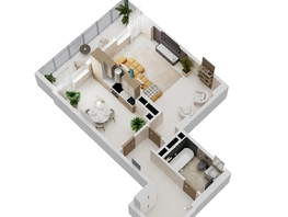 Продается 1-комнатная квартира ЖК Золотой Берег, литер 2, 53.93  м&sup2;, 10947790 рублей